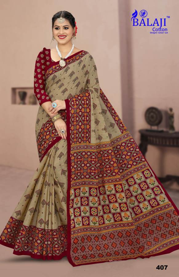 Prime Beauty Queen With B.p Vol-4 By Balaji Khadi Printed Cotton Sarees Wholesale Online